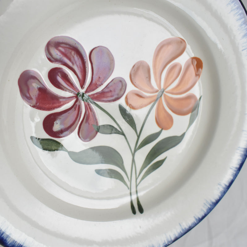 Antique Dessert Plate, Sarreguemines, Campagne H