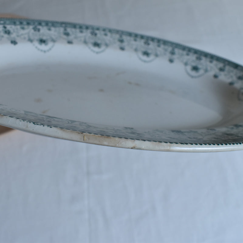 Antique Oval Platter, Saint Amand & Hamage, Marceau