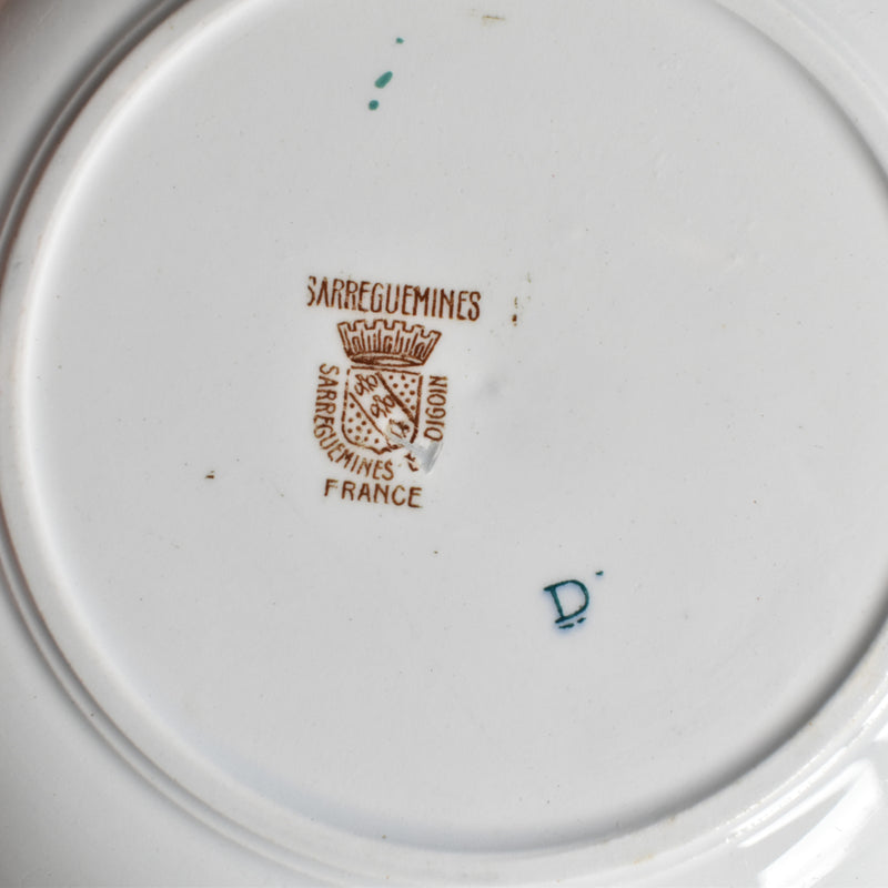 Antique Saucer, Sarreguemines, Kyoto A
