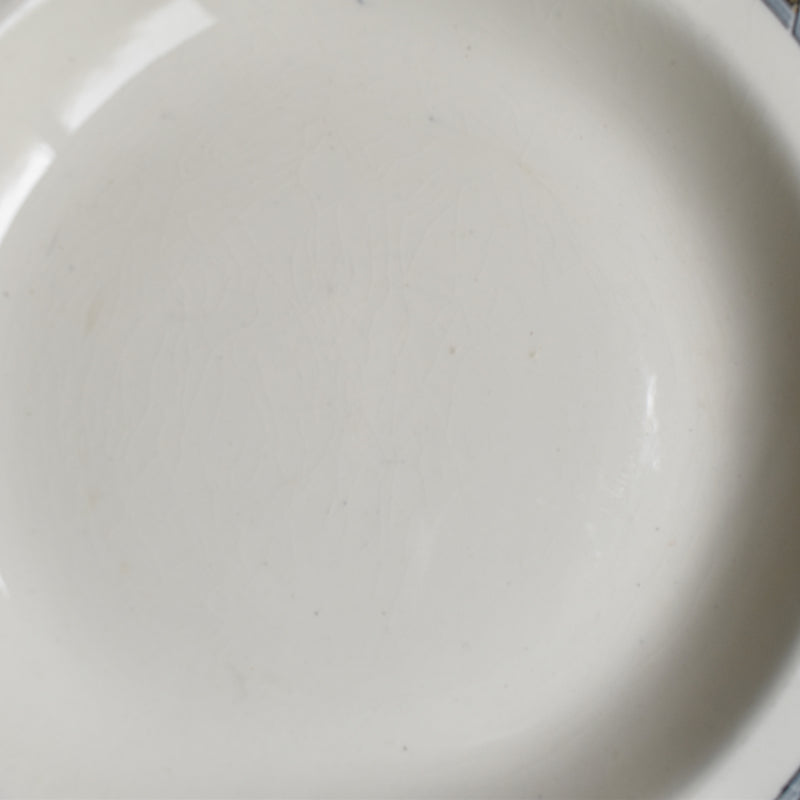 Antique Deep Plate Sarreguemines Martainville