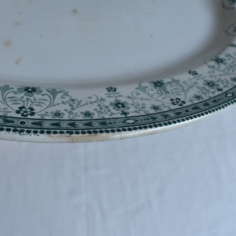 Antique Oval Platter, Saint Amand & Hamage, Marceau