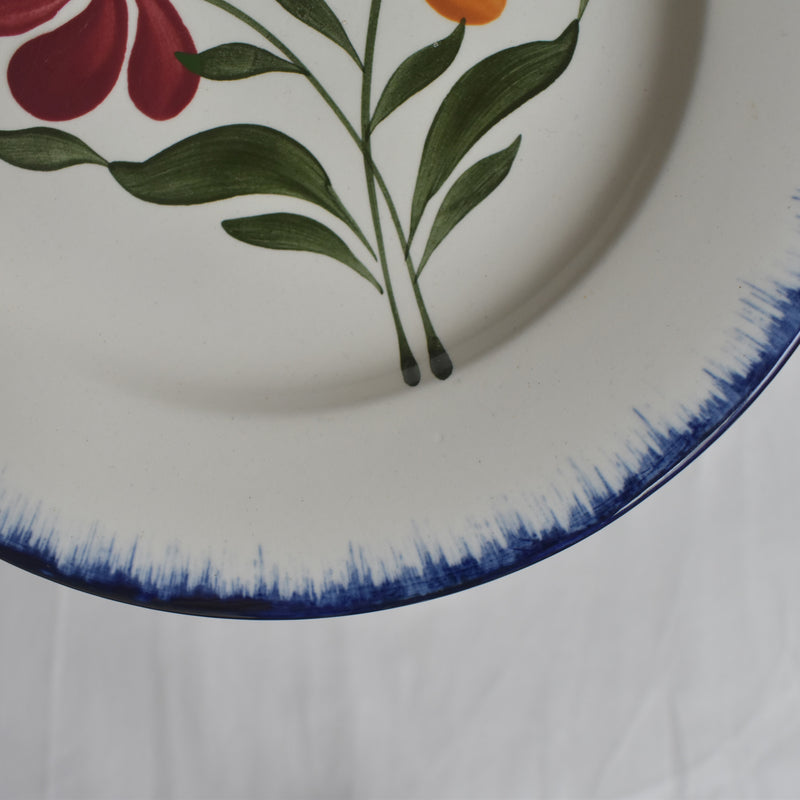 Antique Dessert Plate, Sarreguemines, Campagne H