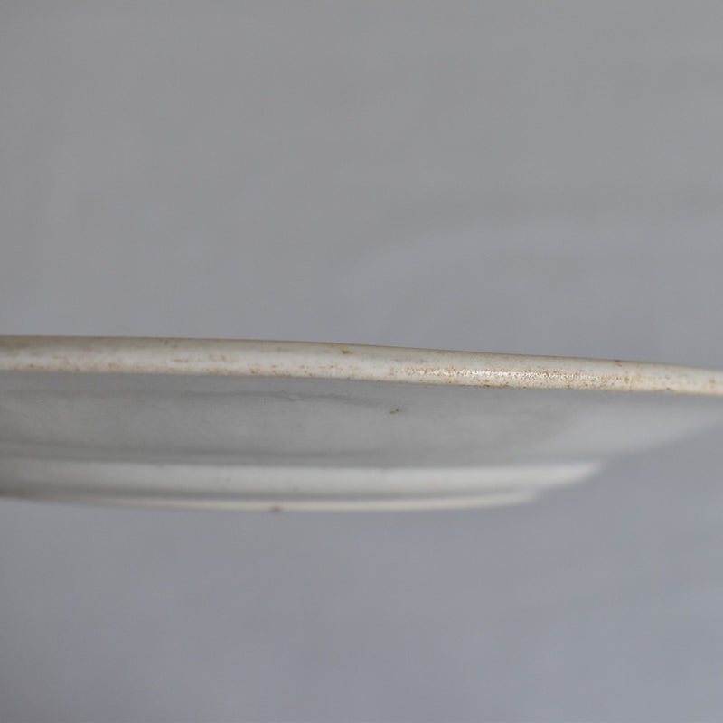 Antique Dessert Plate, Creil-Montereau, Relief Rim
