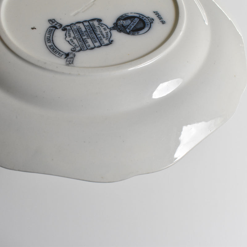 Antique Plate BWM&Co (E.Bourgeois) Indiana A