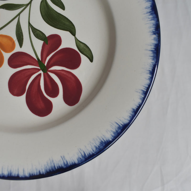 Antique Dessert Plate, Sarreguemines, Campagne H