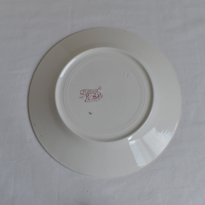 アンティークプレート K&Gリュネヴィル Platane B