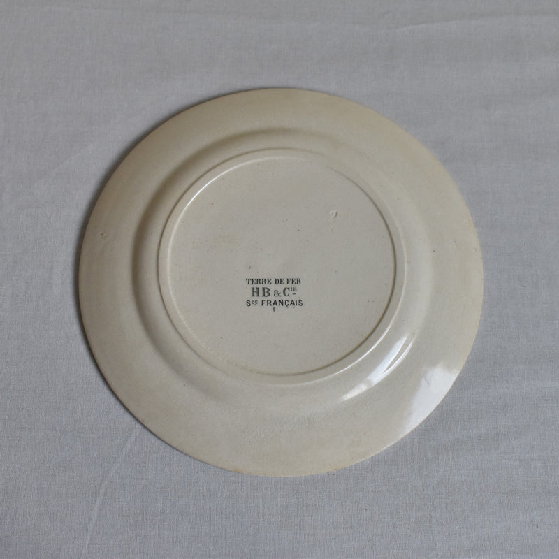 Antique Dessert Plate HB&Cie Birds A