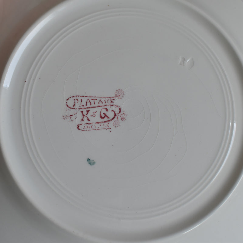 アンティークプレート K&Gリュネヴィル Platane B