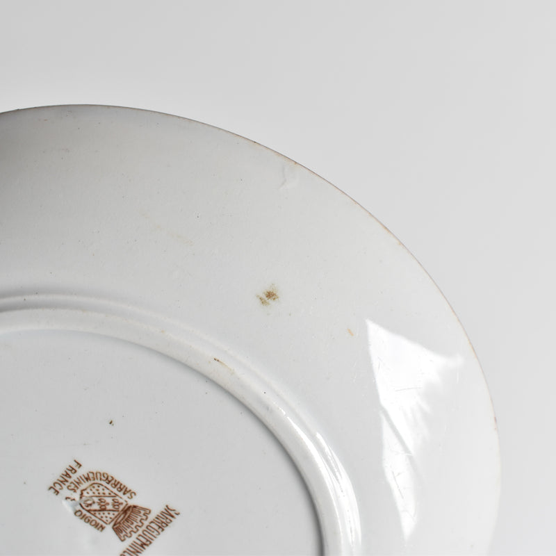 Antique Saucer, Sarreguemines, Kyoto A