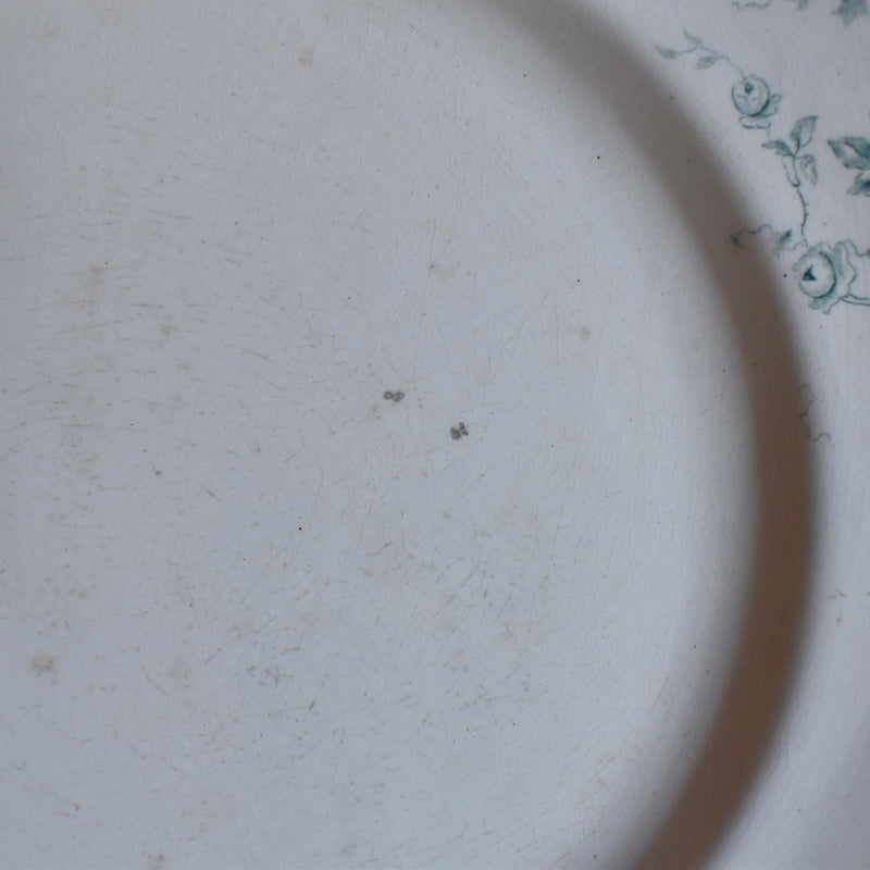 Antique plate, Longchamp, Petite roses C