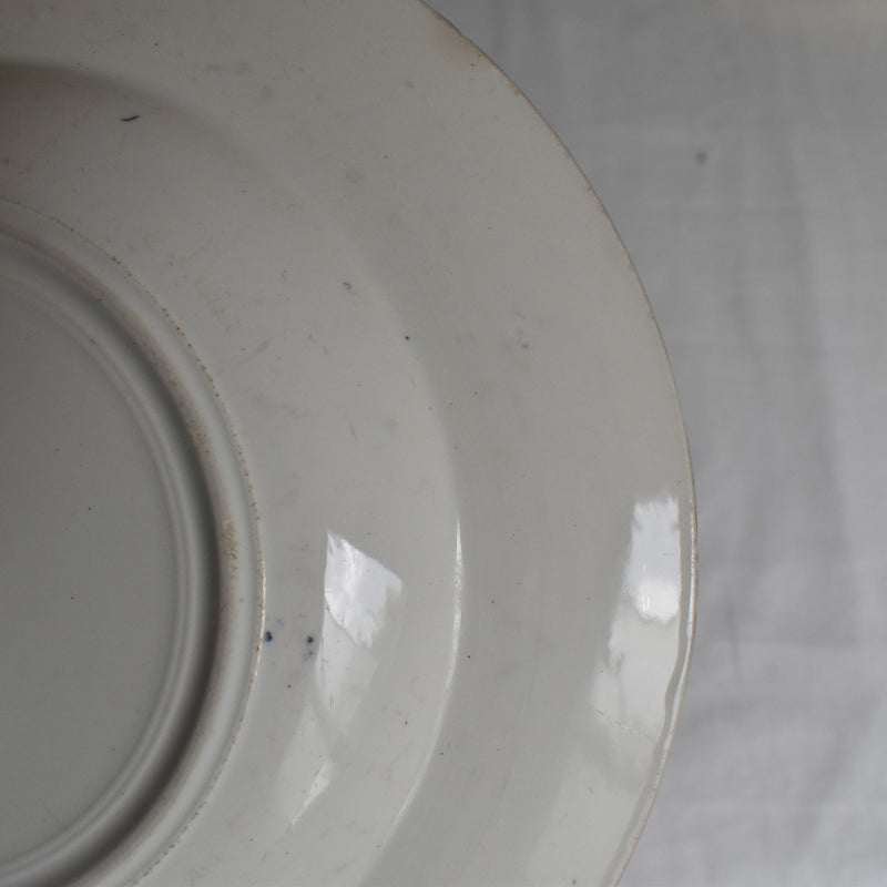Antique deep plate K&G Luneville Tulipes B