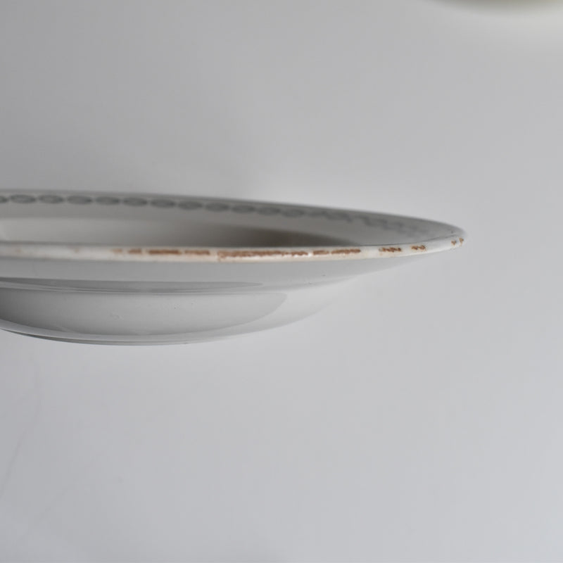 Antique Deep Plate Sarreguemines Martainville