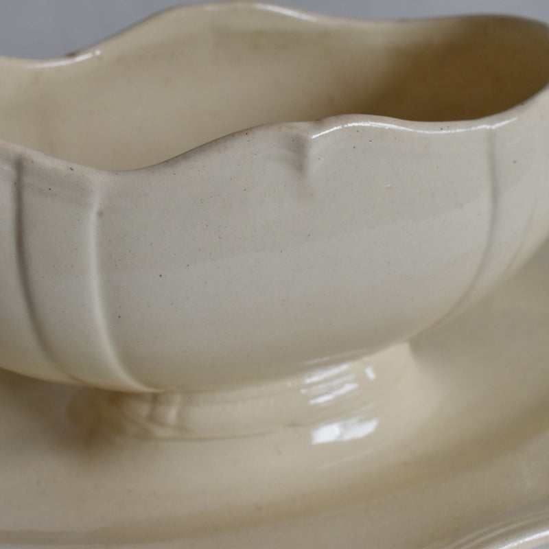 Antique Digoin & Sarreguemines Sauce Boat