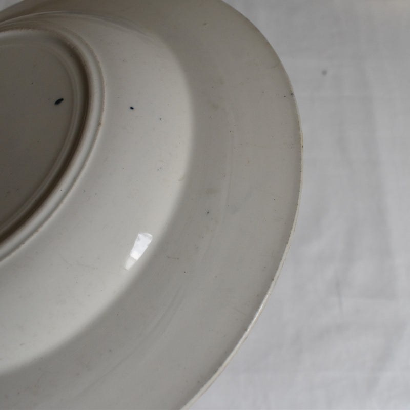 Antique deep plate K&G Luneville Tulipes B
