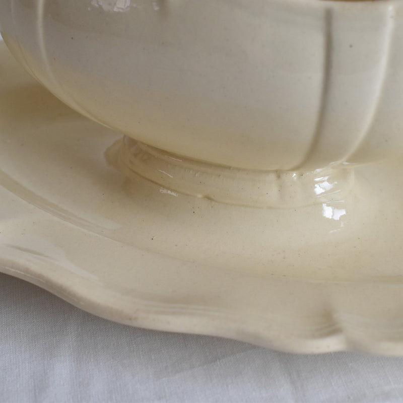 Antique Digoin & Sarreguemines Sauce Boat