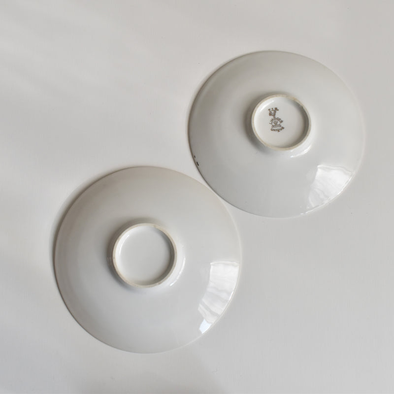 ヴィンテージソーサー リモージュTLB ホワイト 2枚セット(セール商品)