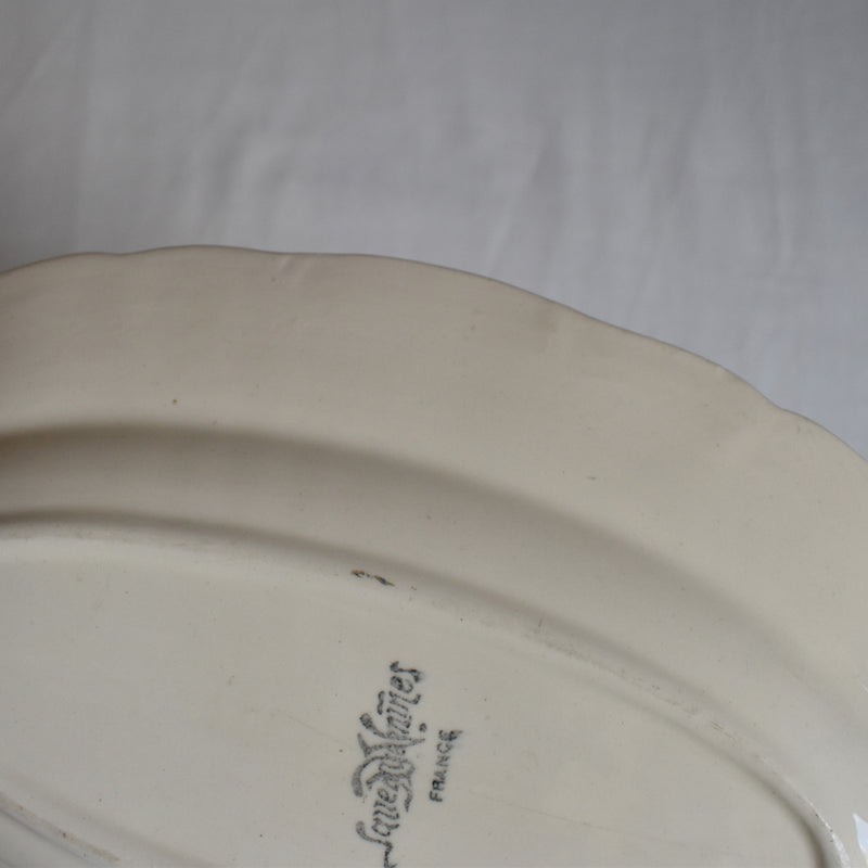 Antique Raviers Sarreguemines Scalloped Edge A