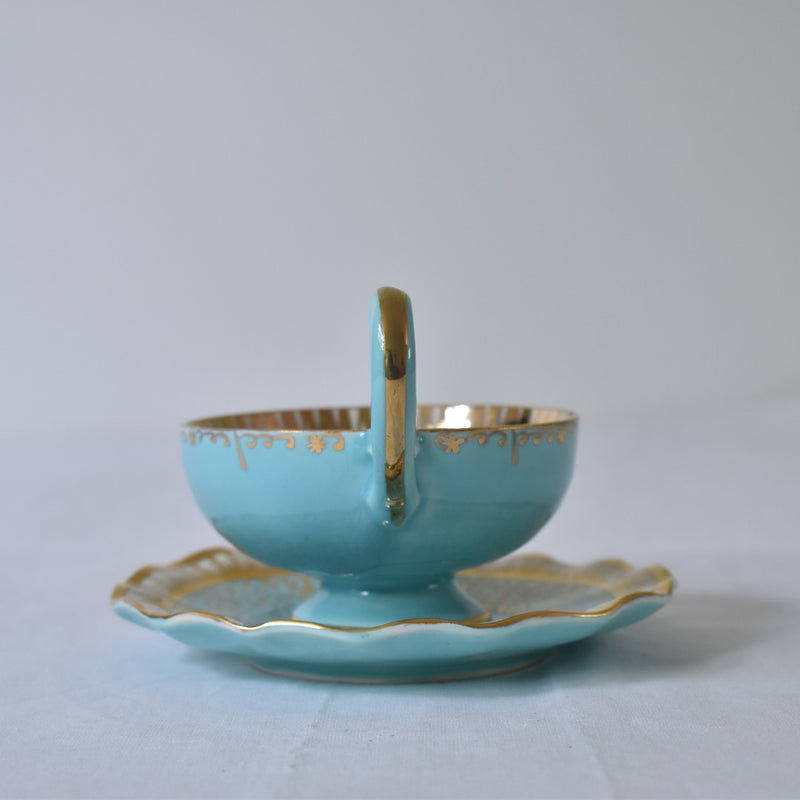 ア.ドラサンヴァル A.Dressinval コーヒーカップ＆ソーサー ライトブルー