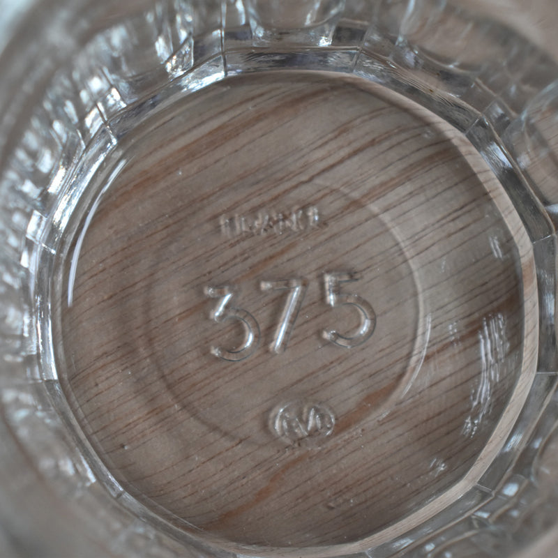 ガラス　ヴィンテージ　ジャムポット　375