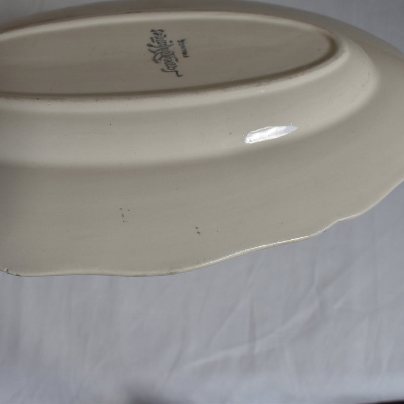Antique Raviers Sarreguemines Scalloped Edge A