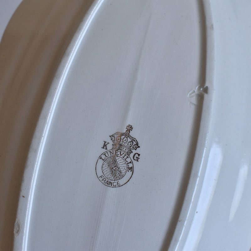 Vintage double serving dish - K&G Luneville