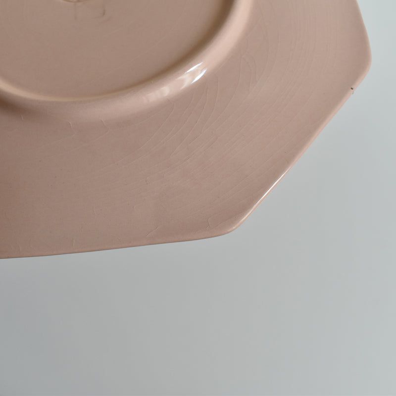 ヴィンテージデザートプレート ロンウイ Octogonale Rose(cercle) E