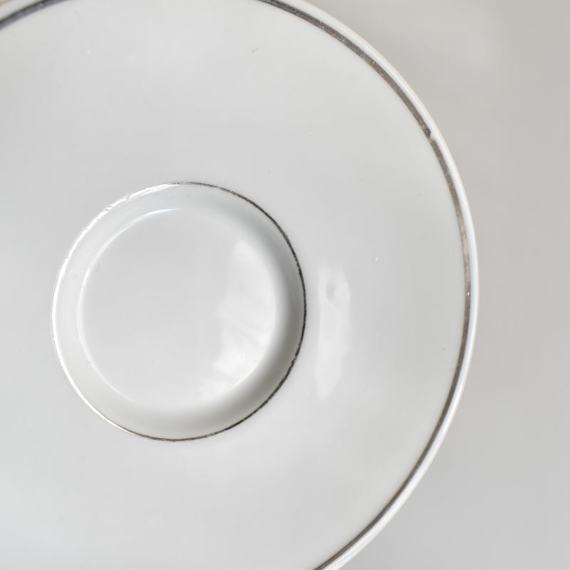 ヴィンテージソーサー リモージュTLB ホワイト 2枚セット(セール商品)