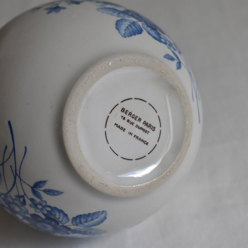 Vintage Lampe Berger Fleur Bleu