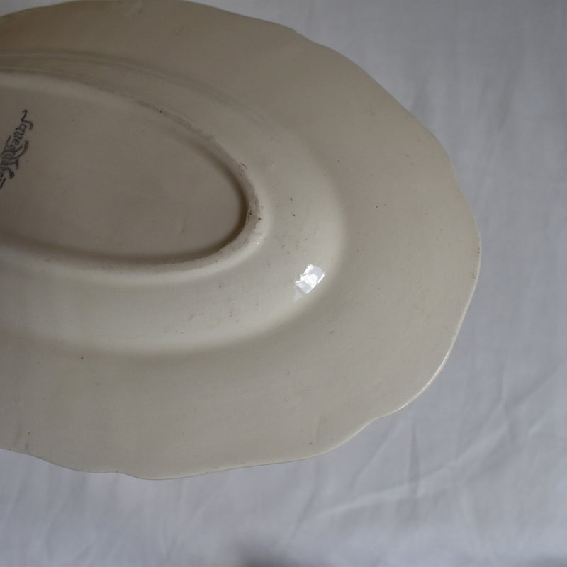 Antique Raviers Sarreguemines Scalloped Edge A