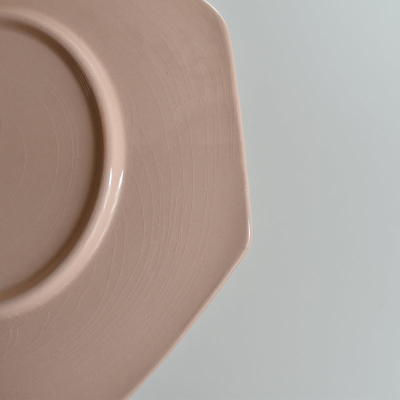 ヴィンテージデザートプレート ロンウイ Octogonale Rose(cercle) E