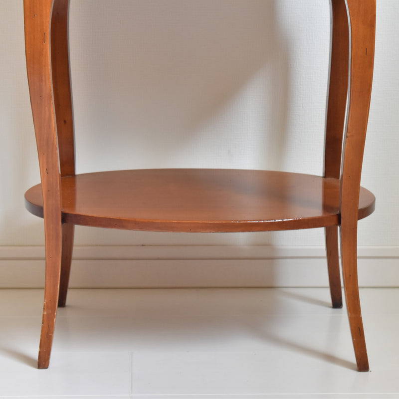 Vintage Oval Side Table - Cherrywood