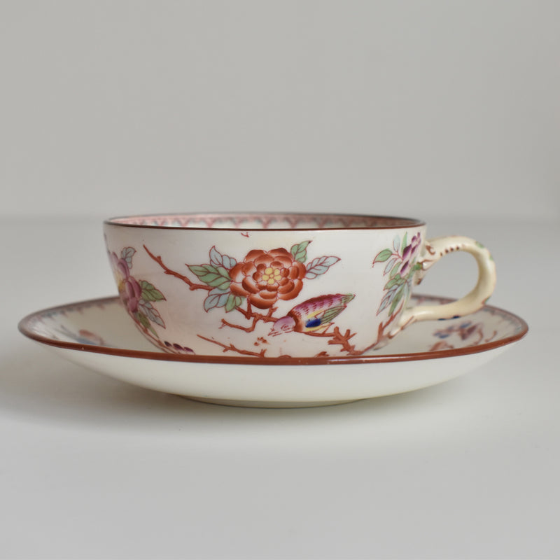 Antique Cup & Saucer Sarreguemines Minton 252 E