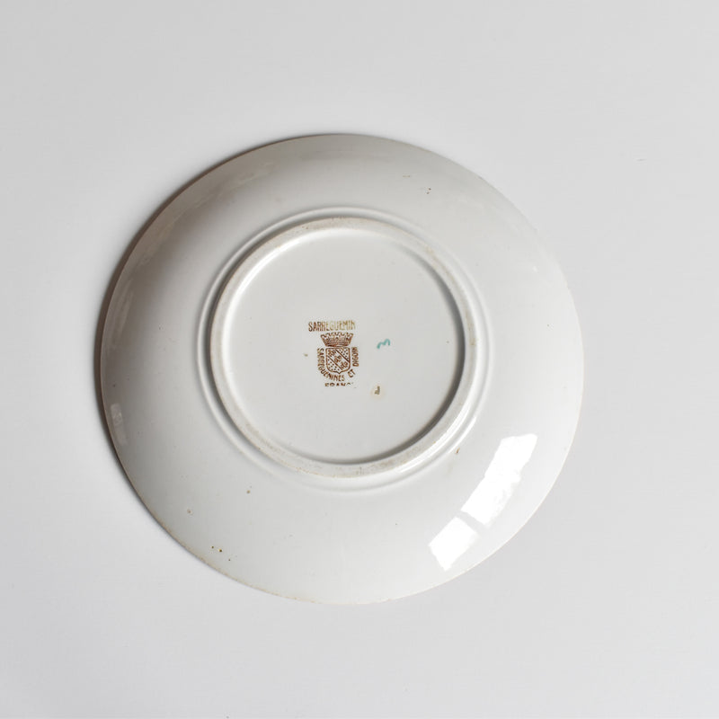 Antique saucer, Sarreguemines Kyoto B