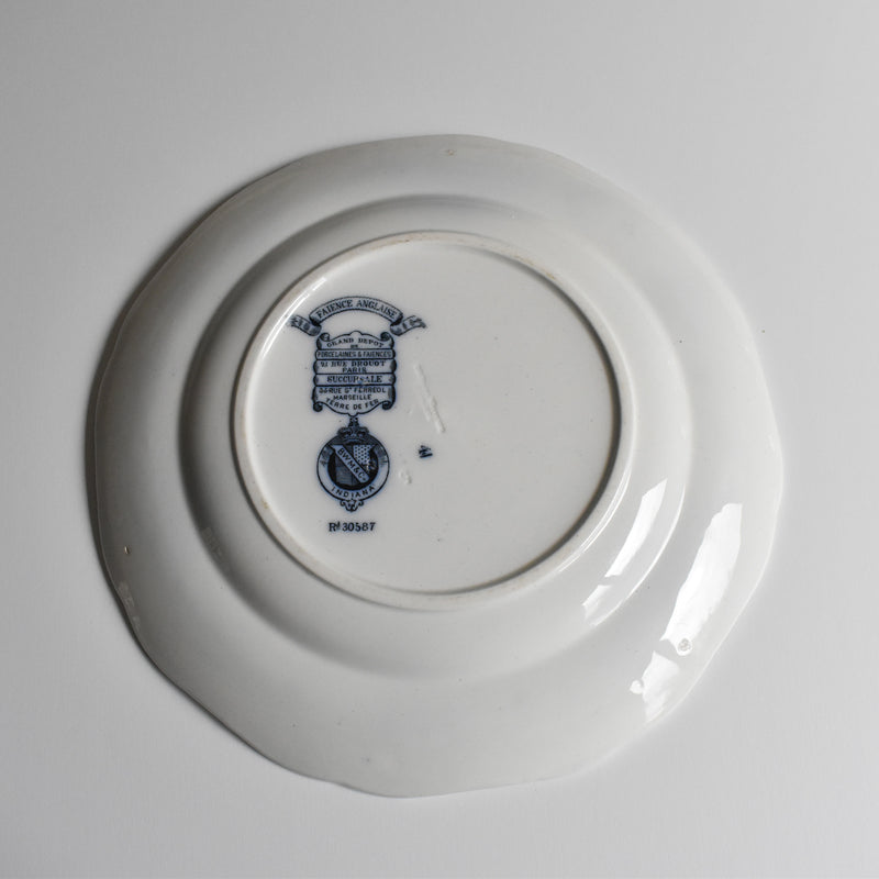 Antique Plate BWM&Co (E.Bourgeois) Indiana B