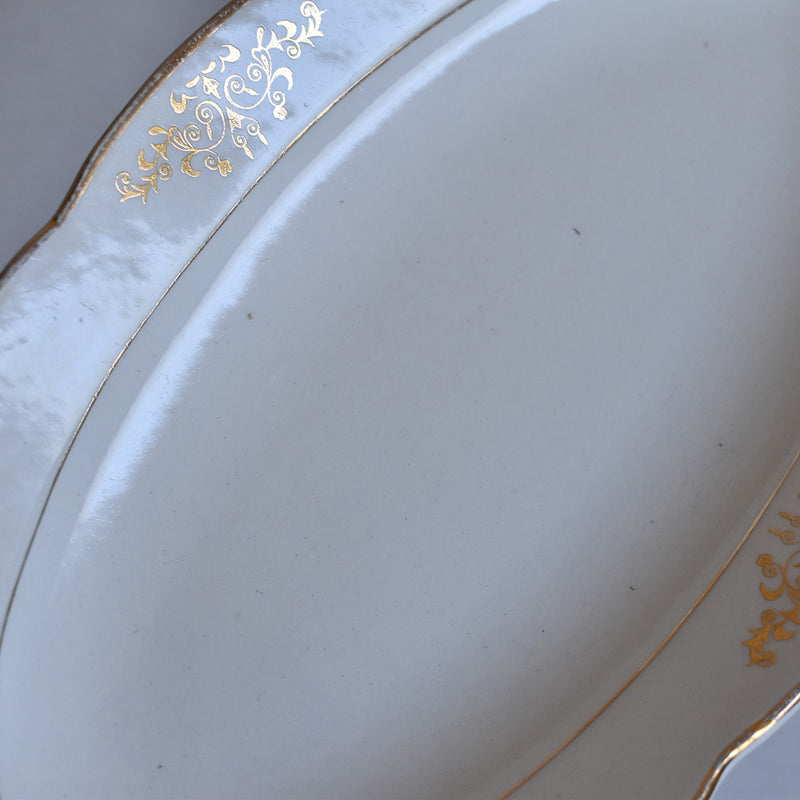 Vintage double serving dish - K&G Luneville