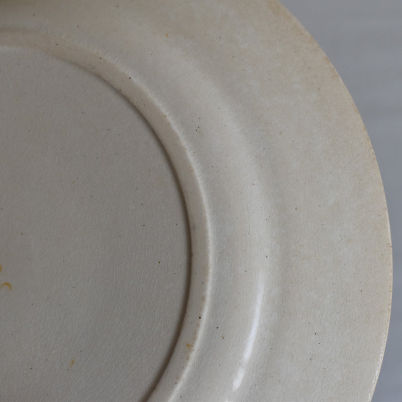Antique dessert plate, HB&Cie Oiseaux B