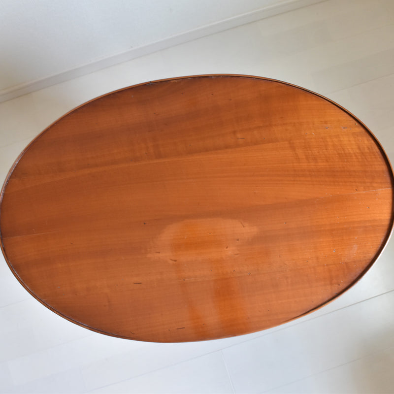 Vintage Oval Side Table - Cherrywood