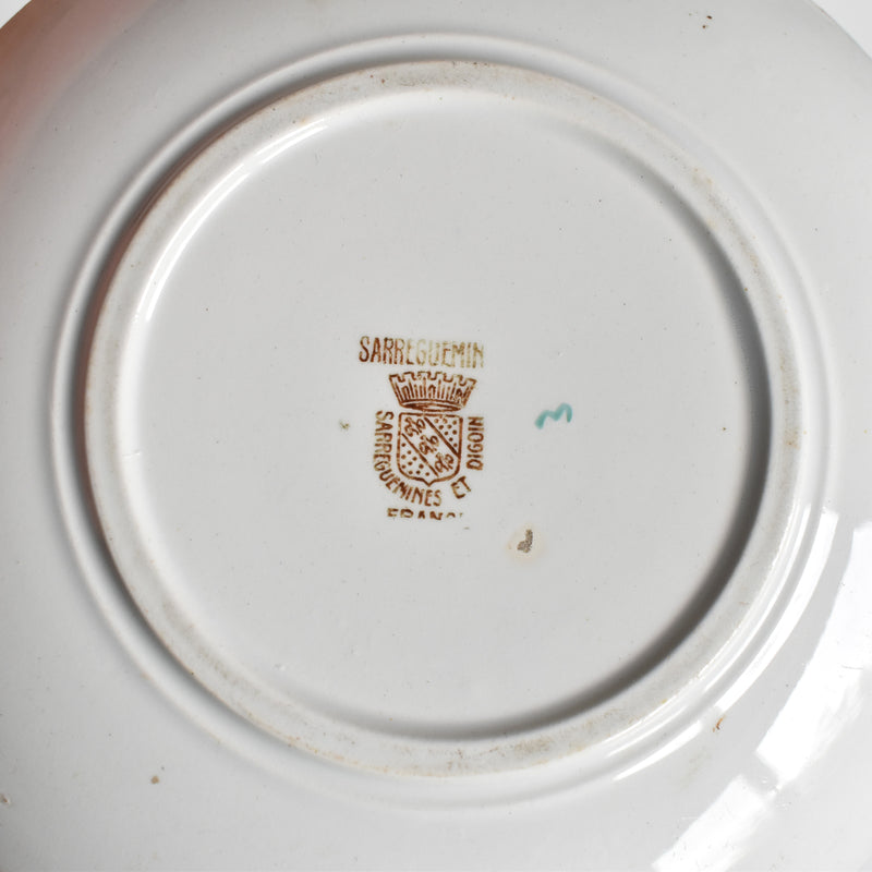 Antique saucer, Sarreguemines Kyoto B