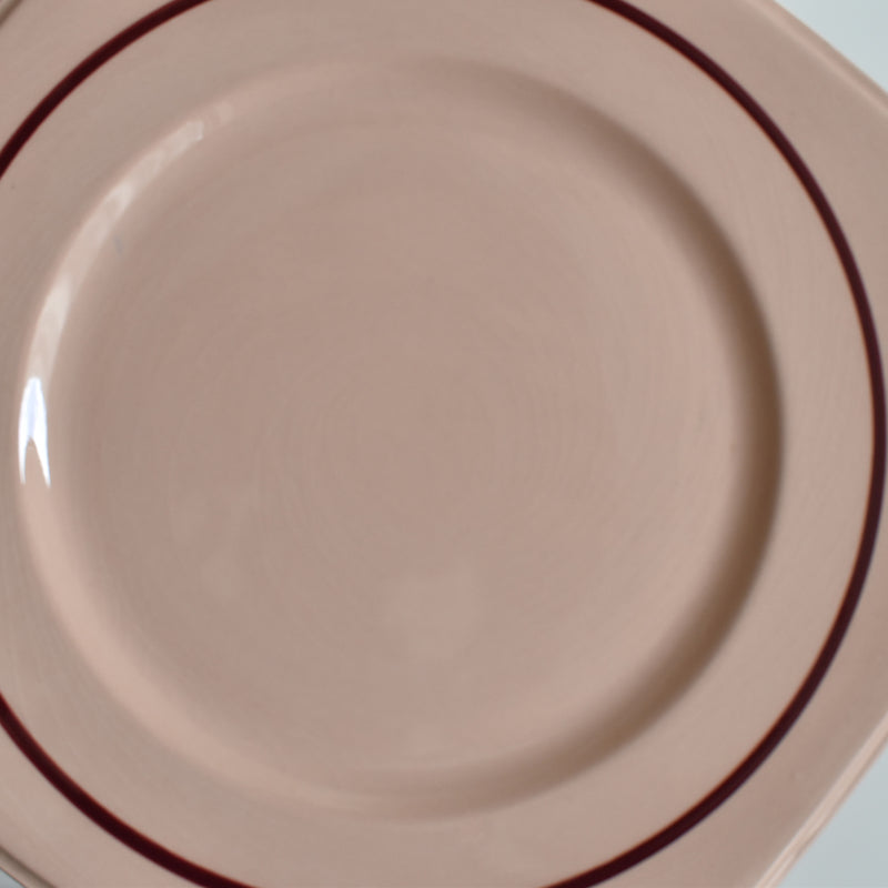 ヴィンテージデザートプレート ロンウイ Octogonale Rose(cercle) E