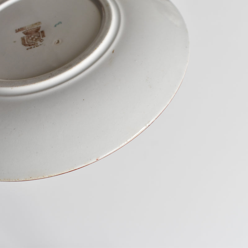 Antique saucer, Sarreguemines Kyoto B
