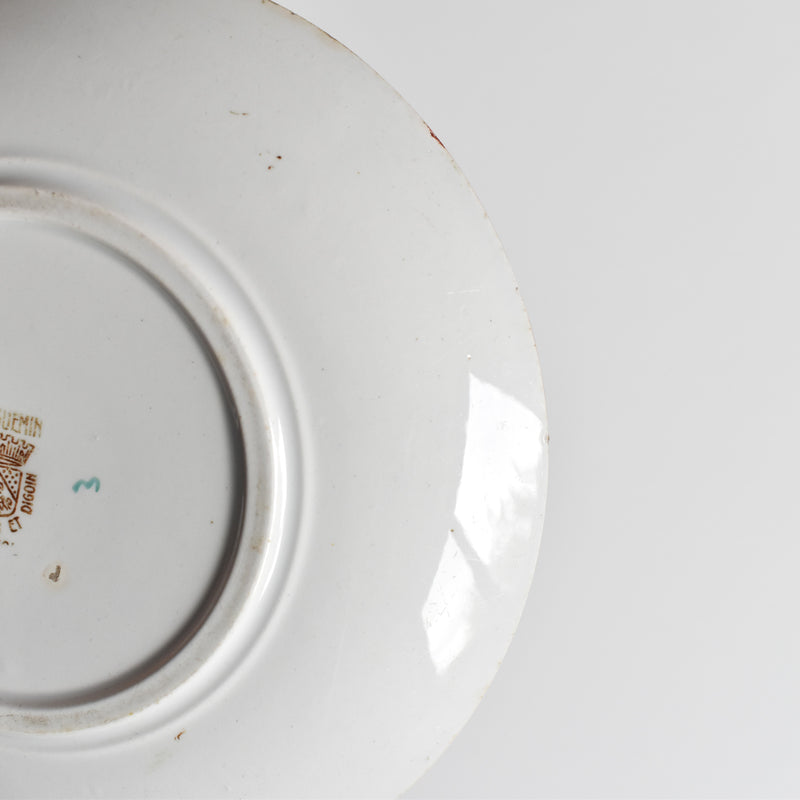 Antique saucer, Sarreguemines Kyoto B