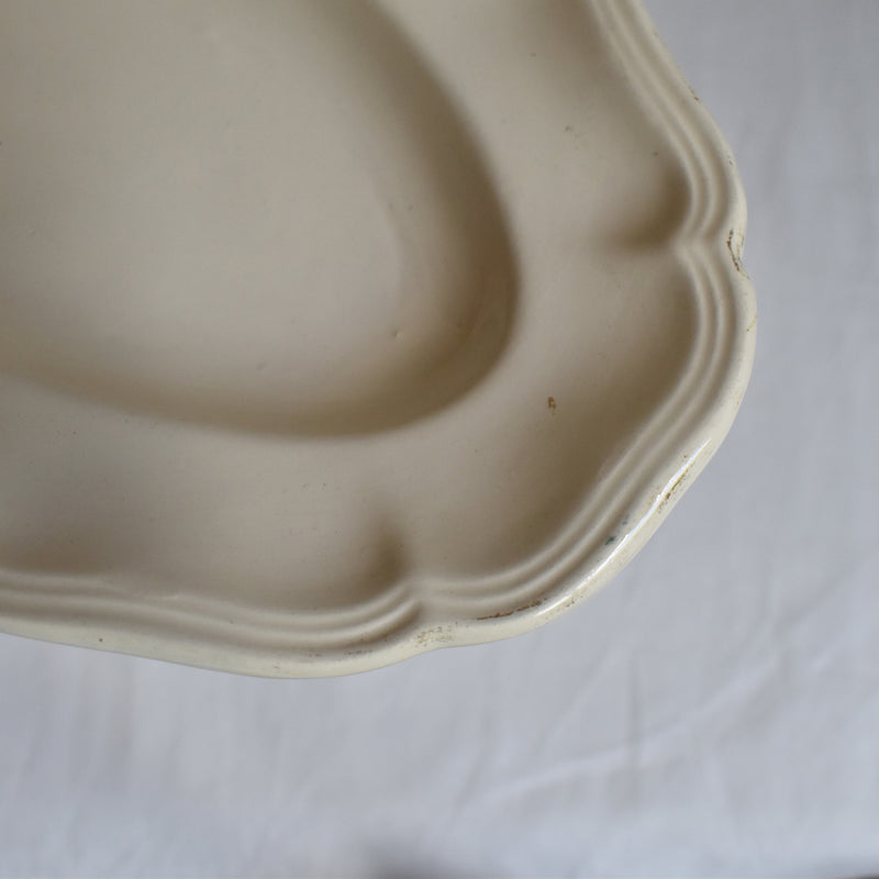 Antique Raviers Sarreguemines Scalloped Edge A