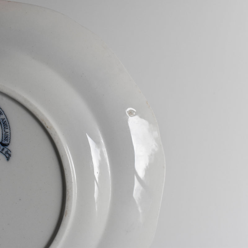 Antique Plate BWM&Co (E.Bourgeois) Indiana B