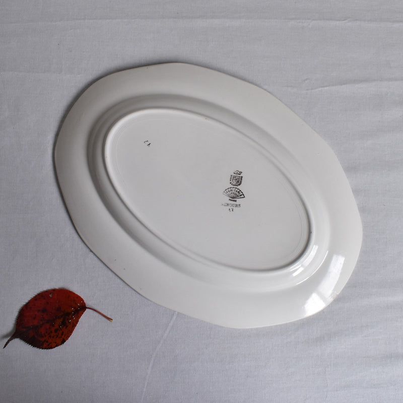 Vintage Oval Platter, Digoin & Sarreguemines Nemours