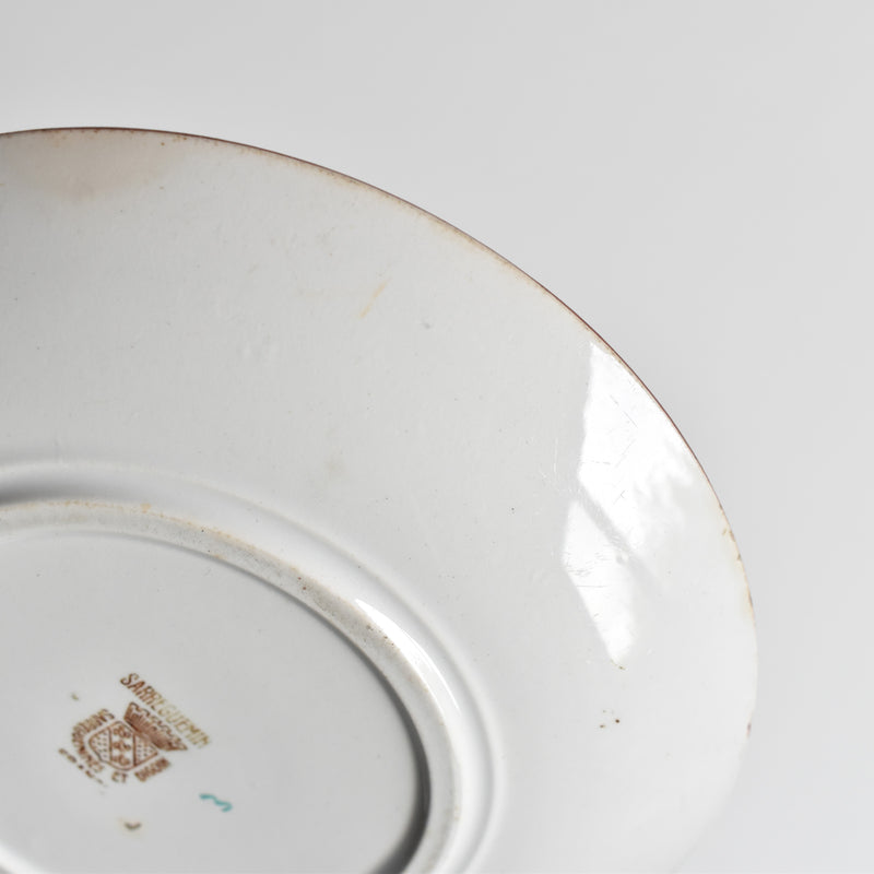 Antique saucer, Sarreguemines Kyoto B