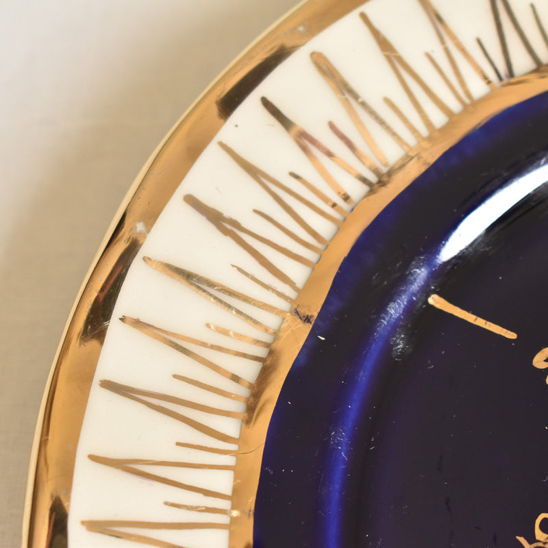 ア.ドラサンヴァル A.Dressinval デザート皿 ダークブルー　B