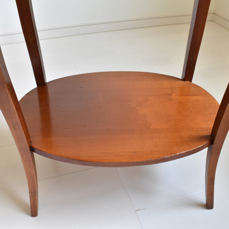 Vintage Oval Side Table - Cherrywood