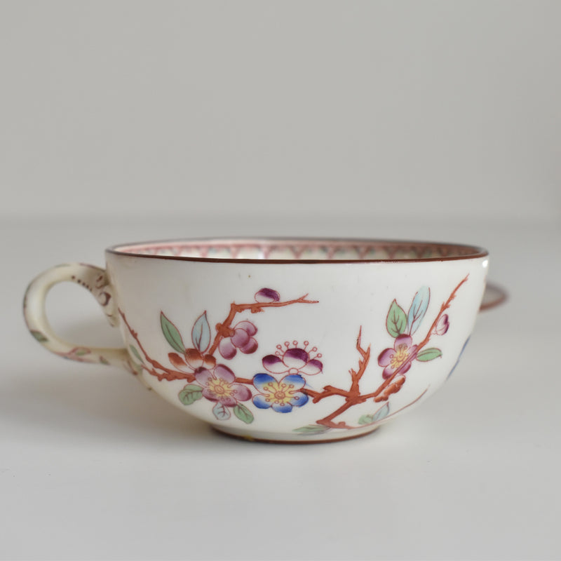 Antique Cup & Saucer Sarreguemines Minton 252 E