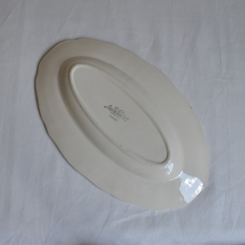 Antique Raviere Sarreguemines Scalloped Edge B