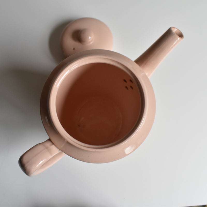 Vintage Coffee Pot Digoin & Sarreguemines Pink